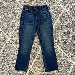 Abercrombie & Fitch High Rise Slim size 26/2R; button fly